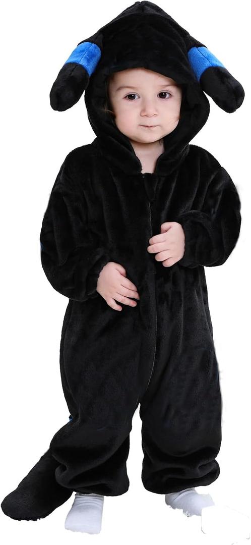 Unisex Baby Costume,Baby Flannel Animal Halloween Onesie Pajamas Home Clothing, Size: 6-12 Months