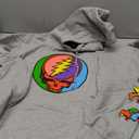 Grateful Dead Unisex-Adult SYF & Bear Hoodie (Large, Sport Grey)