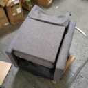 Swivel Rocking Recliner Chair with Extra Large Footrest High Back, Upholstered Glider Nursery Chair for Living Room, Bedroom & Nursery, Comfortable Deep Seat for Relaxation, Grey