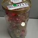 25PCS Christmas Ornaments Balls Set, Gold and Red Christmas Ball 2.36"/6CM, Christmas Tree Decor for Stunning Xmas Tree Decorations for Home Parties & Holiday Celebrations