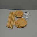 Giantree 8 Pack Wood Donut Stand, 10.62in Farmhouse Donut Display Stand for Dessert Table Party Doughnut Tower Bagel Holders for Party Christmas Birthday New Year Wedding