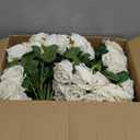 Cliselda 72pcs White Roses Artificial Flower in Bulk, Realistic Velvet Silk Faux Roses for Wedding Centerpieces, Bridal Bouquets, Home Decor, Anniversary, Valentine's Day, Mohter's Day Decorations
