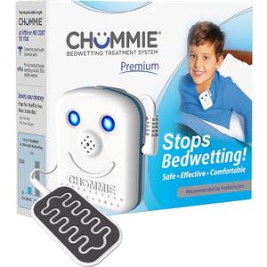 Chummie Premium Bedwetting Alarm for Deep Sleepers  Award Winning, Clinically Proven System with Loud Sounds, Bright Lights and Strong Vibrations, Blue
