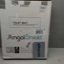 Angel Shield Elongated Wood Toilet Seat with Quiet Close,Easy Clean,Quick-Release Hinges(Elongated,Dark Walnut)