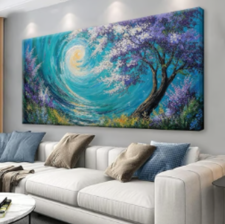 Abstract Wall Art For Living Room Decorations Large Purple Tree Abstract Wall Decor Canvas Art Wall Decor Picture For Bedroom Kitchen Office Home Artwork 29 X 58 Inch Abstract Wall Art For Living Room Decorations Large Purple Tree Abstract Wall Decor Canvas Art Wall Decor Picture For Bedroom Kitchen Office Home Artwork 29 X 58 Inch