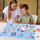 New Plastic Puzzles for Kids Ages 3-5 with A Cute Vehicle, Toddler Puzzles Gift, Critical Thinking Educational Toys, Toys for 3 4 5 6 Year Old Boys Girls, Fun Race Car Track Montessori Toys for Kids