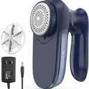 BEAUTURAL Sweater Fabric Shaver Home-Edition, Powerful & Efficient Lint Remover for Clothes and Furniture, AC Adapter or Battery Powered Pill Fuzz Remover, Special for Your Family Ultramarine (Large)