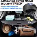 Powerty Cargo Cover for 2018-2023 2024 Chevy Chevrolet Equinox/GMC Terrain Accessories Retractable Trunk Cover All Weather Shielding Shade Cargo Luggage Cover Carbon Fiber