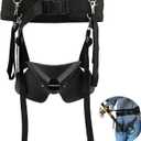 Fishing Belt Rod Holder, Adjustable Fish Fighting Belt Waist Rod Support Holder Stand Up Fish Fighting Rod Holder for Fishing Accessories