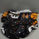 Horaldaily Halloween Tablecloth 5270 Inch Rectangular, Jack-O-Lantern Ghost Cat Dots Washable Table Cover for Party Picnic Dinner Decor