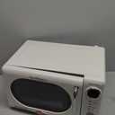 Nostalgia 0.7 Cu. Ft. Retro Compact Countertop Microwave Oven, Ivory
