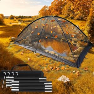 11x16 ft Pond Cover Dome Net with Frame for Outdoor Koi Leaves