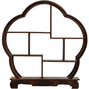 NWFashion Chinese Wooden Rosewood Display Stand Decoration 11" Curio Cabinets Shelf (Plum) (3) NWFashion Chinese Wooden Rosewood Display Stand Decoration 11" Curio Cabinets Shelf (Plum) (3)