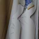 imprsv 1Pc Cylinder Stands for Party, Large White Cake Stand, Pedestal Display Plinth Pillars for Wedding Ceremony Birthday Party Decor (Hourglass Tower