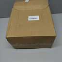 Zcaukya 100PCS Gold Plastic Plates, Disposable Plastic Dishes with Gold Rim in Bulk, 50 Pcs Each 10.25 Inch and 7.5 Inch for Dinner, Birthday and Wedding