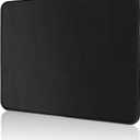 4 x ALOANES Mouse Pad with Stitched Edge, Non-Slip Rubber Base Mouse Mat for Laptop& Computer, Small Mouse Pad for Gamer, Office & Home, Black Square Mousepad 9.8''x 8.3''x 0.08''