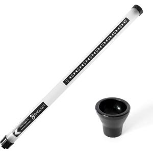 Golf Ball Tube Picker  21-Ball Capacity Shagger with Suction Cup Grabber  Lightweight Plastic Retriever Stick  No-Bend Golf Ball Collector for Practice & Driving Range