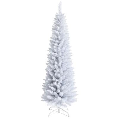 6-ft Pencil White Artificial Christmas Tree