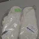 OOW Womens Slippers Open Toe Fuzzy Slippers for Women Cute Memory Foam House Slippers with Non-Slip Sole (9, White)