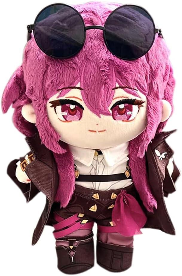 CALEMBOU Anime Plush Dress Up Doll Cute Chibi Figure Plushies 20cm Soft Chinese Cotton Dolls Collectible Gift for Honkai Star Rail Fans (KafkaDoll)