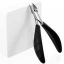 4mm Jaw Cuticle Clipper Professional Stainless Steel Nail Cuticle Trimmer Nippers, Durable Washable Sharp Dead Skin Cutter Nipper Cuticula Remover Pedicure Manicure Tools for Fingernails and Toenails