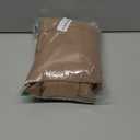 RYB HOME Blackout Door Curtain - Privacy Thermal Insulated Front/Tricia/Patio French Door Window Curtains Sidelight Curtain Tie up Shade, W34 x L69 inch, 1 Panel, Mocha