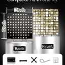 COKAOBE ProBlack Series Shimmer Wall Backdrop - 36Pcs Light Gold