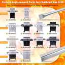 Grill Replacement Parts for Charbroil Performance 5 Burner 463448021 463450022 463451022, 4 Burner 463365021 463352521 463366022, G325-0002-W1 G327-2100-W1, 15.5 Heat Plate, 15.3 Burner, Igniter
