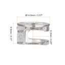 Uxcell Cam Lock Nut for Furniture, 80pcs 14.6x9.5mm Joint Connector Locking Nuts Furniture Connecting Cam Fittings