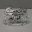 LEVERLOC Shower Caddy Suction Cup 2 Pack, Shower Shelf for Inside, Large Capacity Bathroom Organizers and Storage, Rustproof & Waterproof Metal Bath Basket, No-Drilling, Heavy Duty, Silver