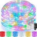 Mlambert 99Ft 300 LED Christmas String Lights Outdoor Indoor, 17 Solid Colors 8 Multicolors 8 Lighting Modes RGB Twinkle Fairy Rope Lights with Remote & Timer for Xmas Tree Holiday Party Decor