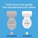Drive Medical 2-in-1 Raised Toilet Seat with Removable Padded Arms - Elevated Bathroom Safety Support - Secure Locking Attachment - Easy Height Assistance - Durable Construction, Standard Toilets