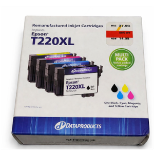 4 Pack New 220XL T220XL Ink for Epson Work Force Black Color 220 T 220 XL Set