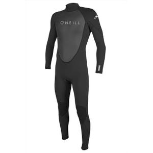 O'Neill Wetsuits mens Men's Reactor-2 3/ 2mm Back Zip Full Wetsuits, Black/ Black, Large US