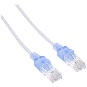 Monoprice Cat6A Ethernet Network Patch Cable - 30 Feet - White | 5-Pack, 10G - SlimRun Series
