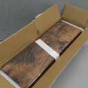 upsimples Floating Shelves for Wall, Wall Shelves for Decor Storage Set of 6, Wall Mounted Wood Shelf for Bedroom, Living Room, Bathroom, Kitchen, Picture Ledge Shelf, Brown (15.7in)