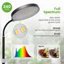 MistyJungle 20W Full Spectrum Grow Light for Indoor Plants, 63in Adjustable