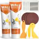 Drywall Repair Kit,Wall Patch Repair Kit,2 Pack Wall Patching Agent,Simple Filling of Wall Holes & Efficient Crack Repair, Plaster Wall Repair,Apartment Friendly