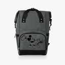 Disney Mickey Mouse Roll-Top Cooler Backpack, Hiking Backpack, Soft Cooler Bag (Heathered Gray)