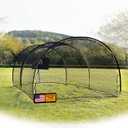 Batting Cages for Backyard, 22FT Baseball Cage with Heavy-Duty Net Portable Backyard Batting Cage for BaseballSoftball Training 4-Layer Polyester Complimentary Handbag