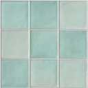 Commomy 10 Pcs Matte 3D Peel and Stick Tile 11.8"x11.8" Ultralight PVC Square Peel and Stick Backsplash for Kitchen Stick on Tile for Bathroom,Living Room,Bedroom (Light Teal Green)