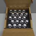 dynofit 12x1.25 OEM/Stock Wheel Lug Bolts, 20pcs ET 28mm Shank 19mm Hex 2.45 inch Length Solid Chrome Studs Set for 2015-2022 Je/ep Renegade, 2018-2022 Compass, 2014-2022 Cherokee and More (Silver)