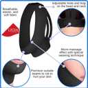 Post Surgical Chin Strap Bandage for Women - Neck and Chin Compression Garment Wrap - Face Slimmer, Jowl Tightening (S)