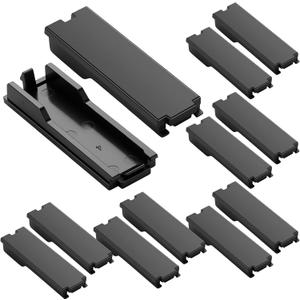 Kingdder 10 Pack Breaker Filler Plate, Circuit Breaker Panel Cover Knockout Filler Plate Box Cover Black(Chfpp)