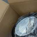 YXL 240W 2 Pack Super Bright UFO Led Shop Lights, 36000LM 5000K, 0-10V Dimmable, US Plug 5' Cable, 100-277V High Bay Lights for Shop, Barn, Warehouse, UL Listed, Black