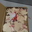 Alupssuc 24pcs Santa Clause Ornaments Bulk for Christmas Tree, Assorted Wooden Santa Decorations, Hanging Xmas Holiday Decor Home Indoors, 3 Inch Tall