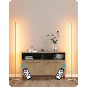 EDISHINE 2 Pack 57.5” Corner Lamp with Remote, 7 CCT Adjustable & Dimmable