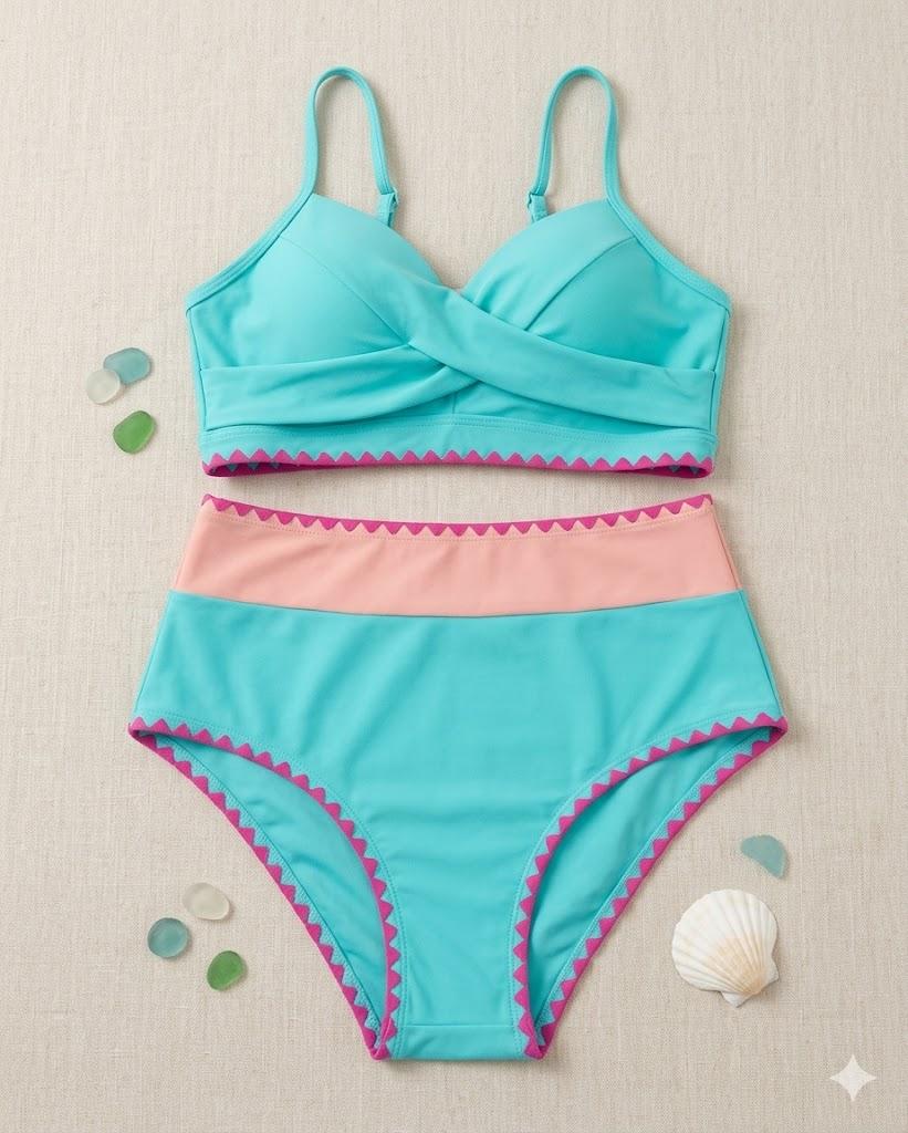 Teen Girls Two Piece Bikini Set
Swimsuit for Girls 13-14Y