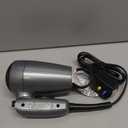 Conair Travel Hair Dryer with Dual Voltage, 1875W Compact Blow Dryer with Folding Handle, Gray