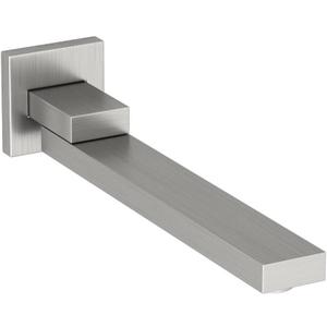 Brushed Nickel Tub Spout, 180 Rotation Bathroom Folding Spout 1/2 NPT Square Bathroom Spouts Stainless Steel Tub Wall Mounted Bathtub Shower System Mixer Water Outlet